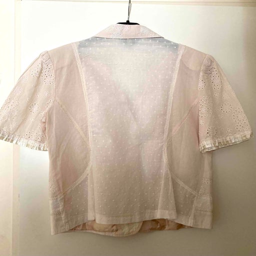 Blouse brodée en coton