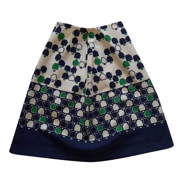 60's geometric skirt