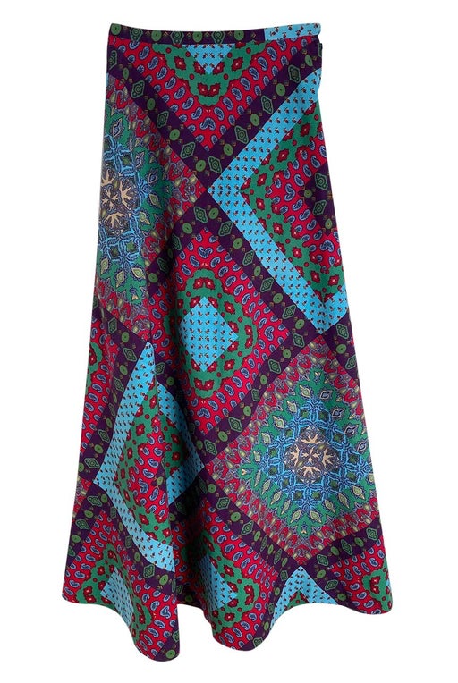 Cotton paisley skirt