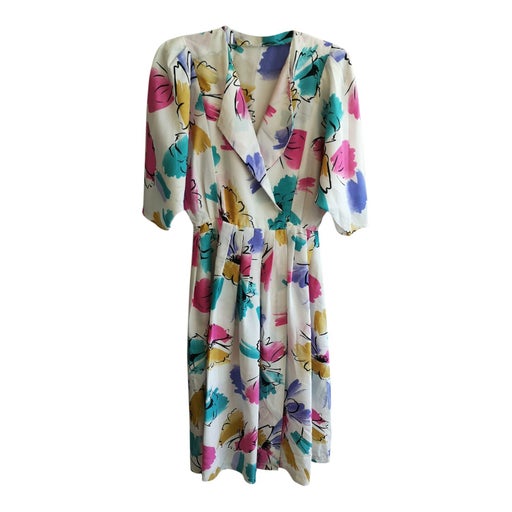 Robe portefeuille à fleurs