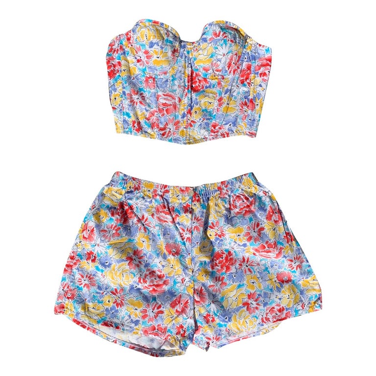 Floral shorts set