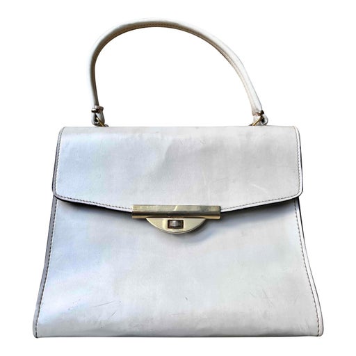 60's white handbag