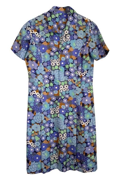 Floral shirt dress