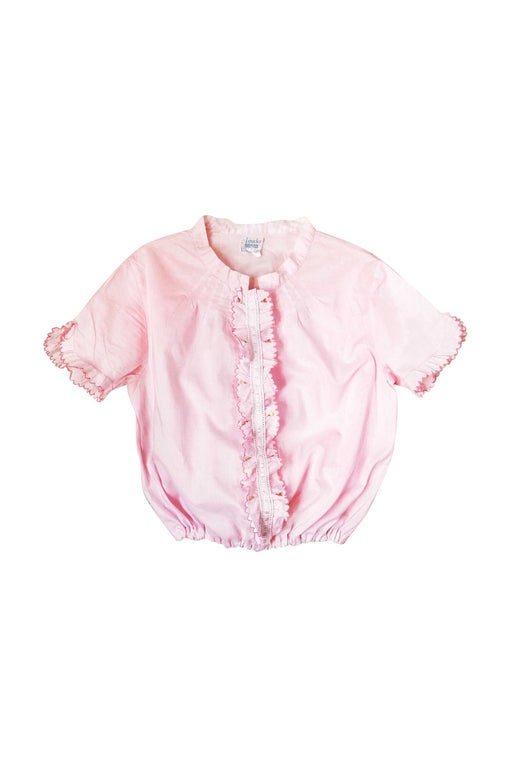 Pink embroidered blouse