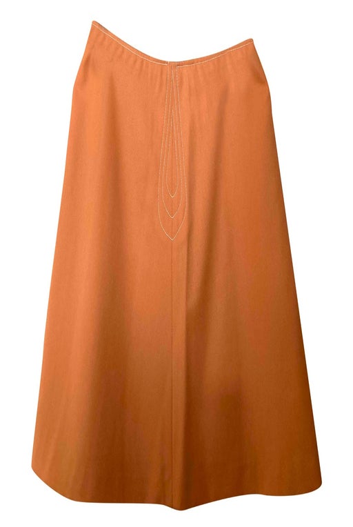 60's orange mini skirt