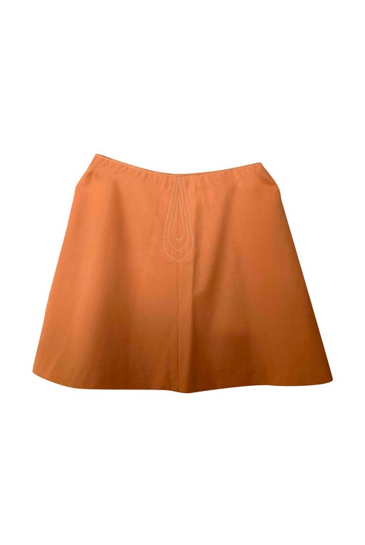 60's orange mini skirt
