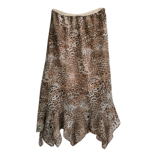 90's leopard skirt
