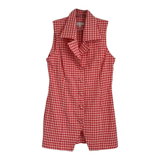 90's gingham cardigan