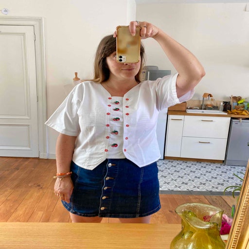 Blouse brodée