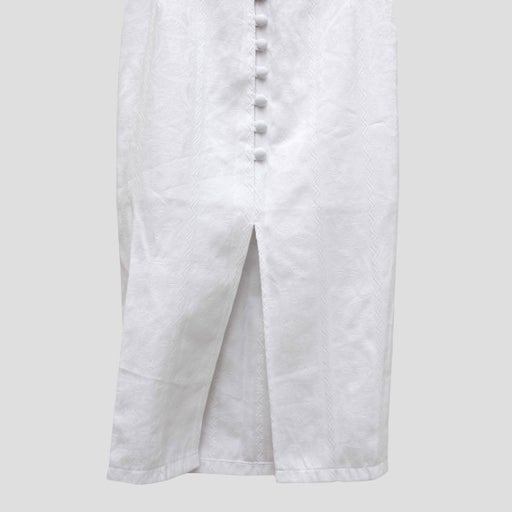 Jupe boutonnée en satin