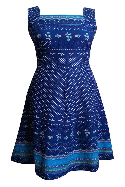 60's printed dress