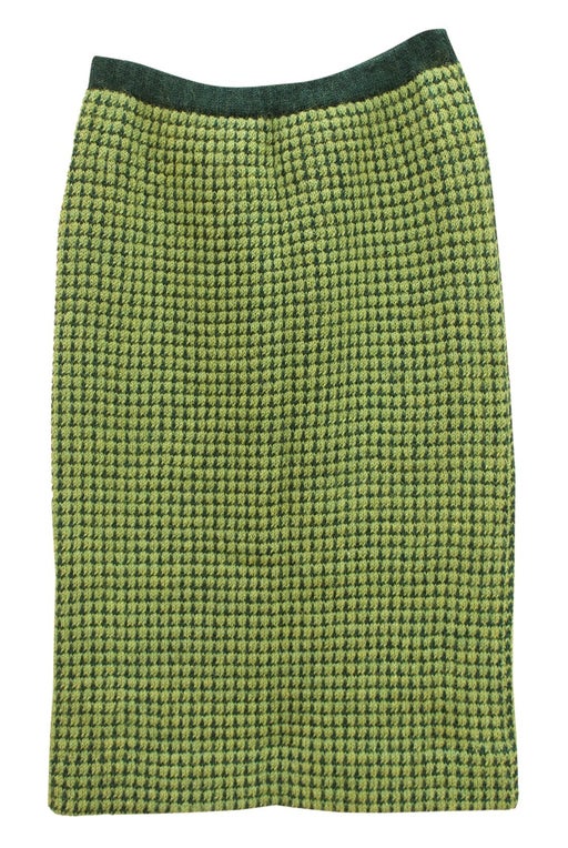 Green knit skirt