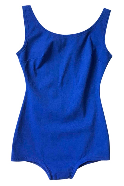 60's blue swimsuit