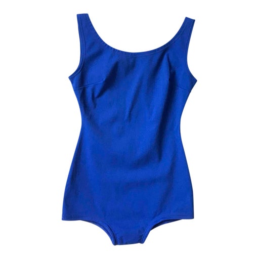 60's blue swimsuit