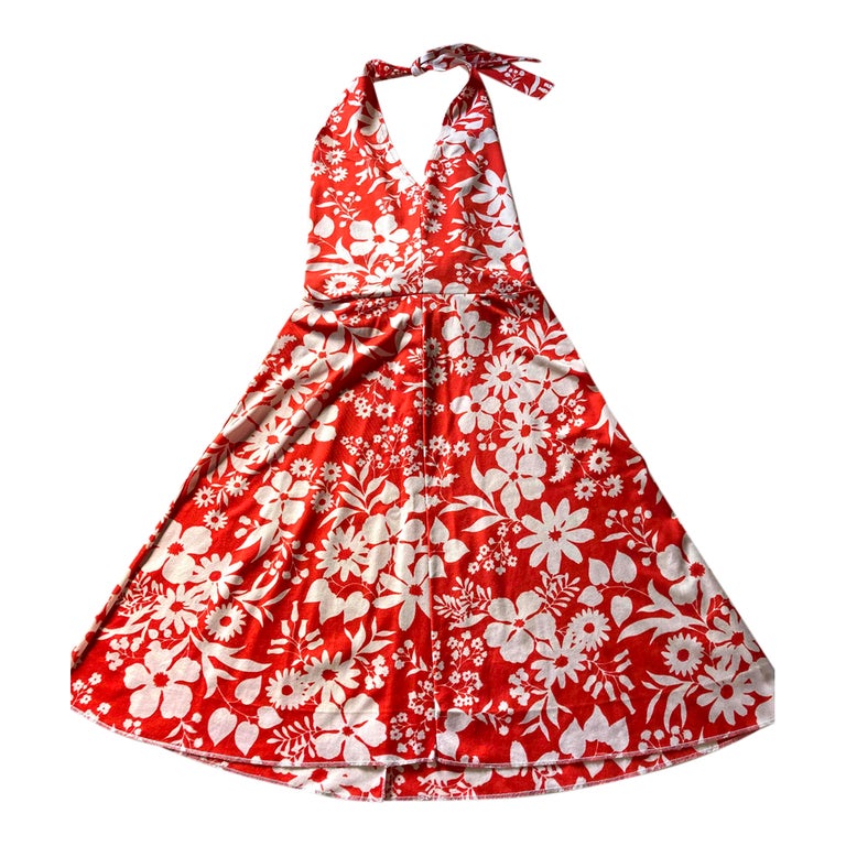 Robe dos nu à fleurs