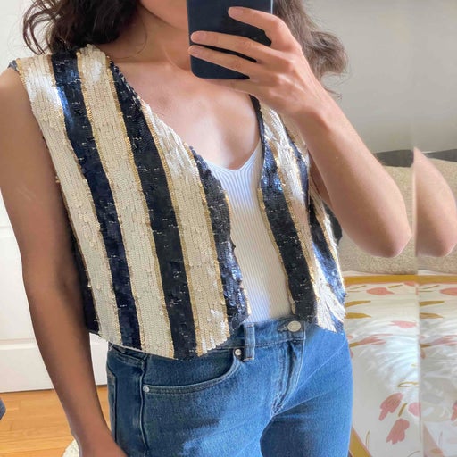 Gilet en sequins