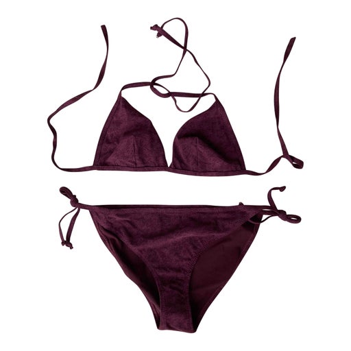 Burgundy swimsuit