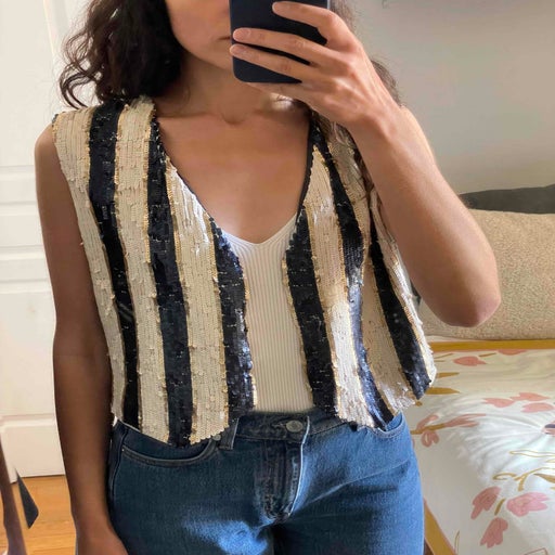 Gilet en sequins