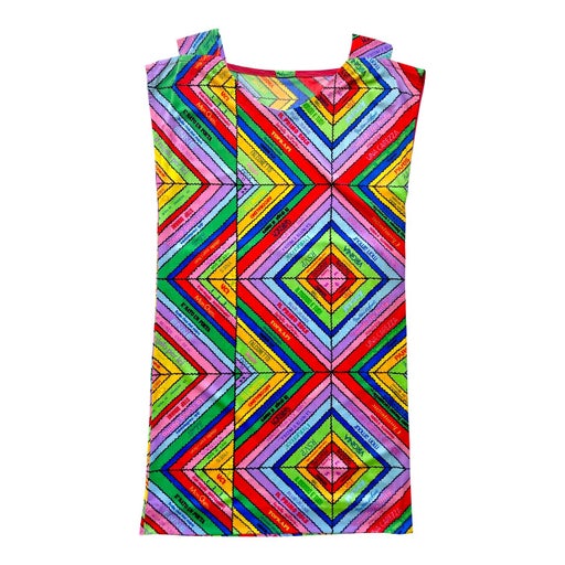 Multicolor geometric dress