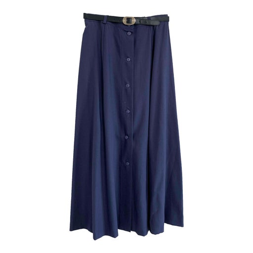 Blue buttoned skirt