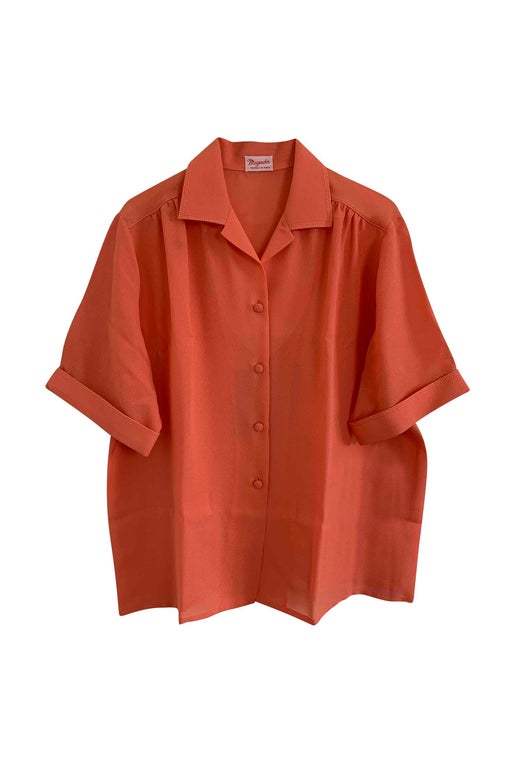 90's orange shirt