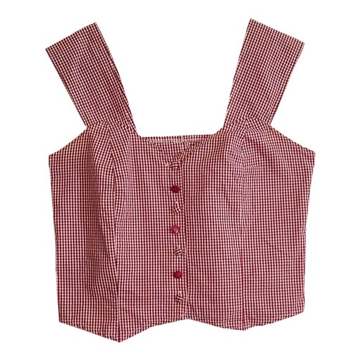 Gingham crop top