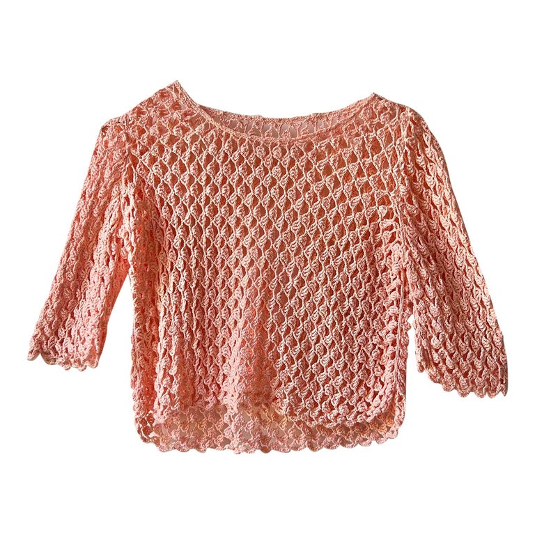 Crop top en crochet