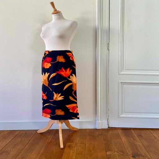 Jupe longue à fleurs