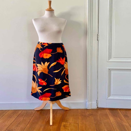 Jupe longue à fleurs