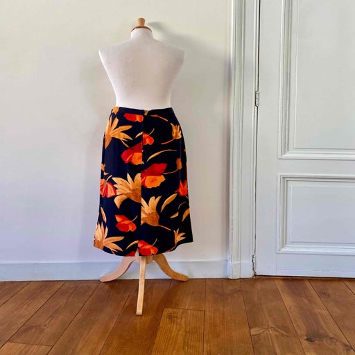 Jupe longue à fleurs