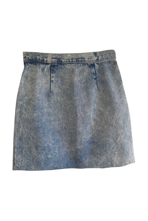 90's denim mini skirt