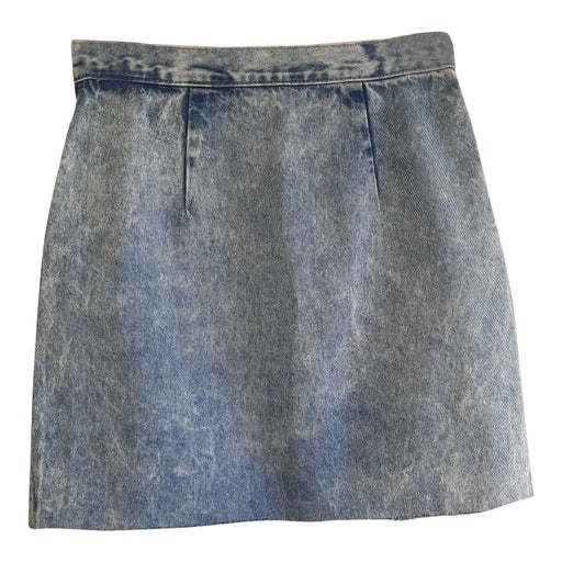 90's denim mini skirt