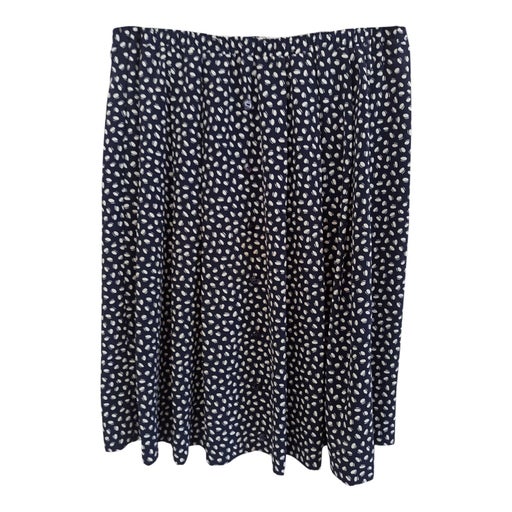 Printed buttoned skirt