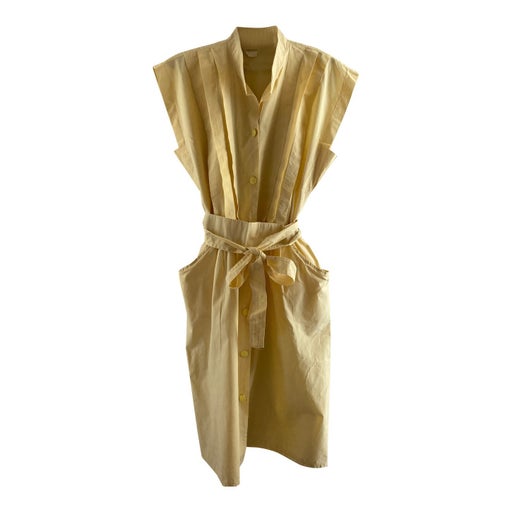 Buttoned cotton dress