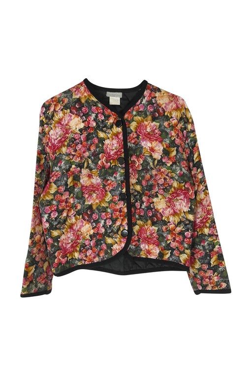 Floral quilted jacket