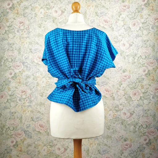 Crop top en soie 