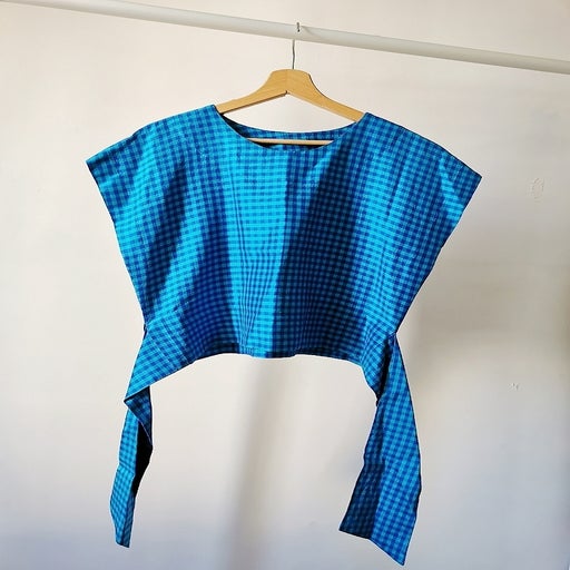 Crop top en soie 