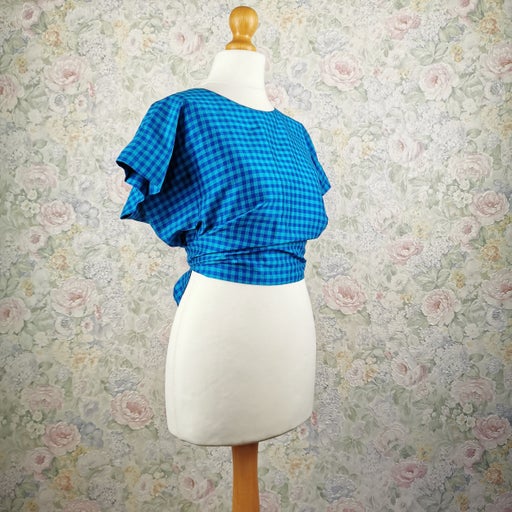 Crop top en soie 