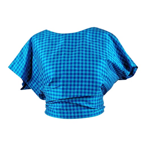Crop top en soie 