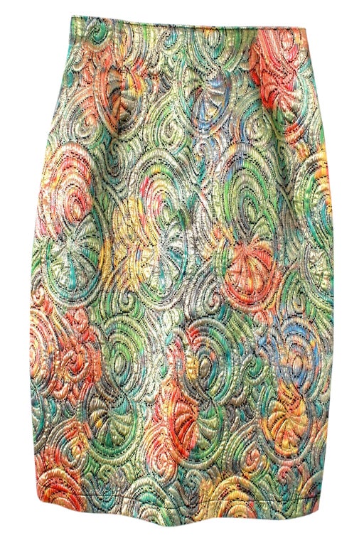 Multicolored short skirt
