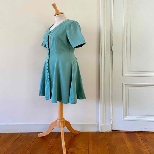 Robe mini boutonnée 