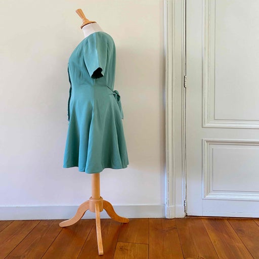 Robe mini boutonnée 
