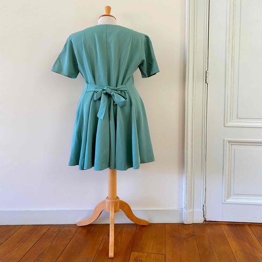 Robe mini boutonnée 