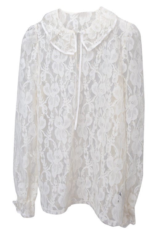80's lace blouse