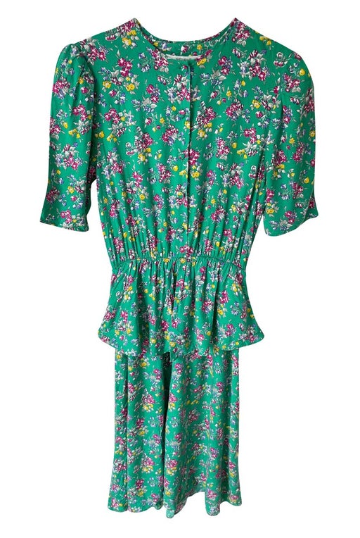 80's floral dress