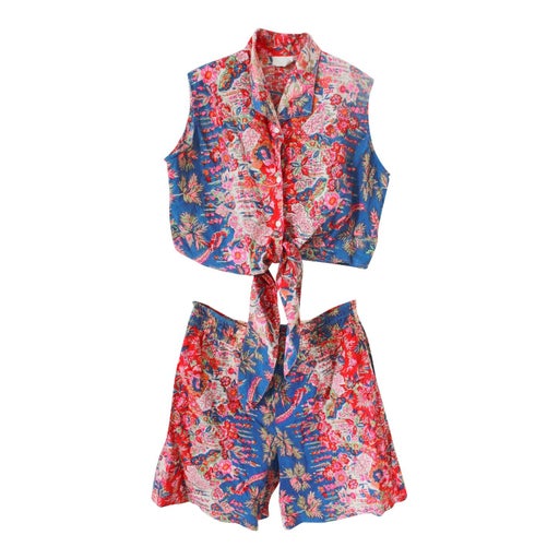 Ensemble short à fleurs