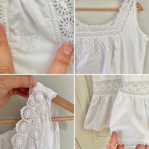 Robe brodée en coton