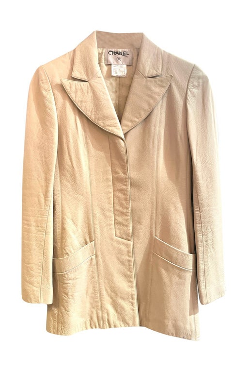 Blazer en cuir Chanel