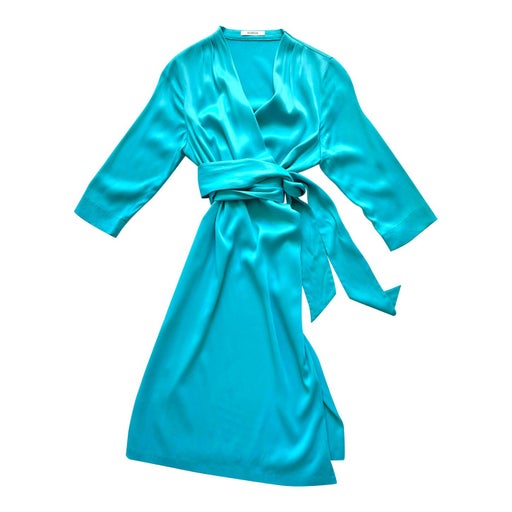 Robe portefeuille bleue
