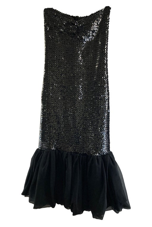 Sequin strapless dress